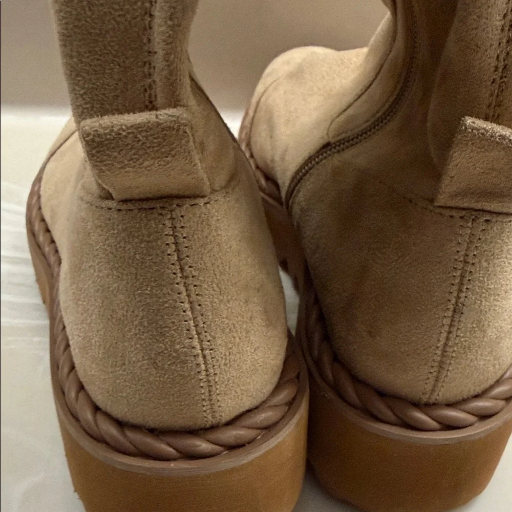 Vince Camuto suede Tan‎ Lug Sole Over-the-Knee Boots